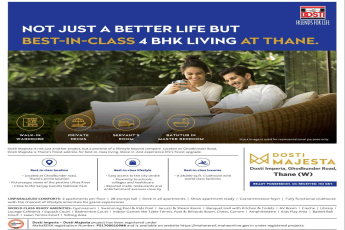 Book best in class 4 bhk living at Dosti The Majesta in Mumbai